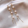雀说 金色锆石珍珠流苏耳环女小众设计轻奢高级感耳饰EH23789 商品缩略图1