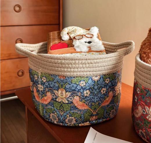 MorrisArt草莓小偷精致绵绳收纳筐 软糯绵绳精致耐用 百搭高级感 家中收纳刚需！  商品图6