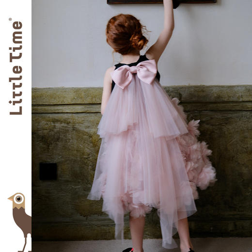 高级定制手工花朵儿童礼服女童公主纱裙蓬蓬裙演出服 商品图1