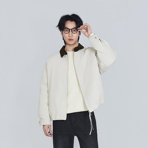 【新品上新】HX 冬季短款翻领羽绒服Z100540092101 商品图3