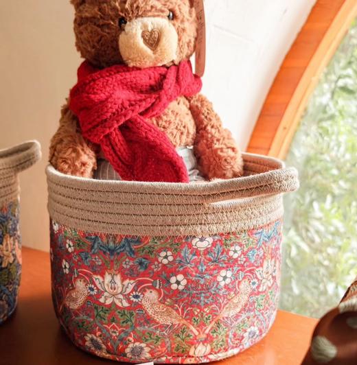 MorrisArt草莓小偷精致绵绳收纳筐 软糯绵绳精致耐用 百搭高级感 家中收纳刚需！  商品图3