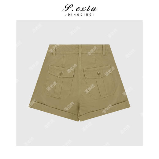 03-2潘依绣丁丁宠粉复古口袋工装休闲短裤Q18731 商品图1