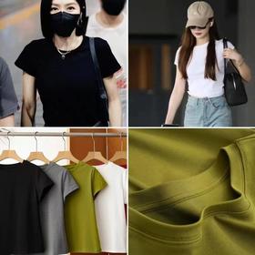 二店y 【XT5430】正肩瘦瘦短袖T恤 高弹修身不紧身 穿出饱满曲线感