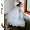 littletime梦幻风女童亮片银色连衣裙无袖网纱公主裙小精灵礼服裙 商品缩略图2