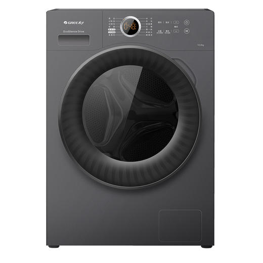 GREE格力 净悦滚筒洗衣机 10kg 巴氏除菌洗 高温消毒洗 XQG100-B1201Bc1（墨云灰） 商品图1