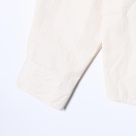 SDSA男装2026新款高贵轻奢韩系简约纯色竖纹领带长袖衬衫百搭宽松 商品图3