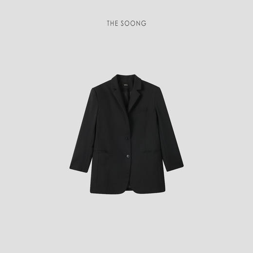 THESOONG| "恒久廓形"经典羊毛松弛廓形线条感西装外套HBWT7347 商品图0