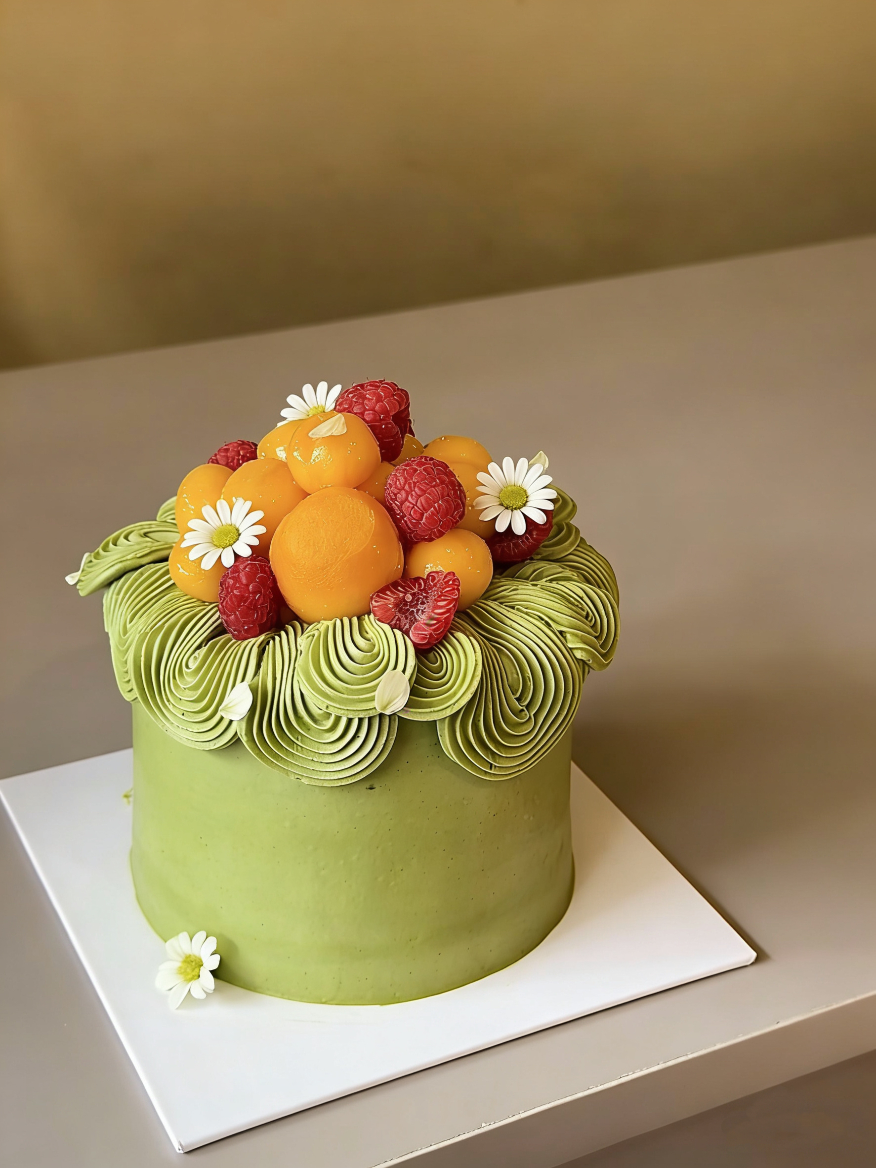 【NEW】春天的入场券  抹茶树莓芒果蛋糕