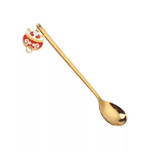 物爱优品410新年吊坠勺叉钛金混色单支 商品图3