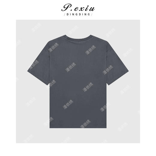 03-2潘依绣丁丁宠粉夏季百搭字母绣花短袖T恤Q38000 商品图1