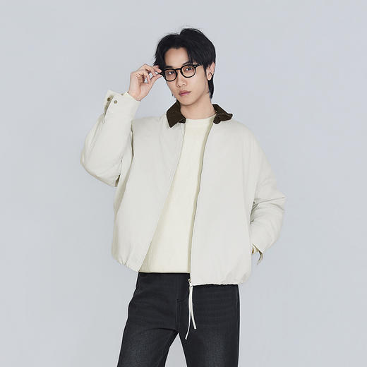 【新品上新】HX 冬季短款翻领羽绒服Z100540092101 商品图2