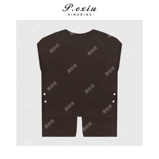 03-2潘依绣丁丁宠粉减龄不规则设计显瘦圆领无袖针织上衣Q86550 商品图1