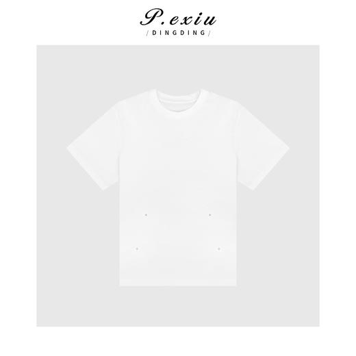 03-2潘依绣丁丁宠粉小众暗扣设计圆领短袖T恤Q5641 商品图0