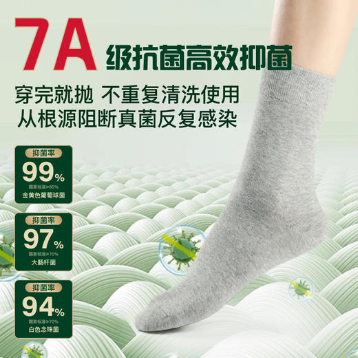 【专克脚部问题 乐医生精油抗jun防臭袜】10项黑科技发明专利 甄选新疆棉 柔软亲肤 中筒袜/短袜/隐形袜可选 10双装 商品图2