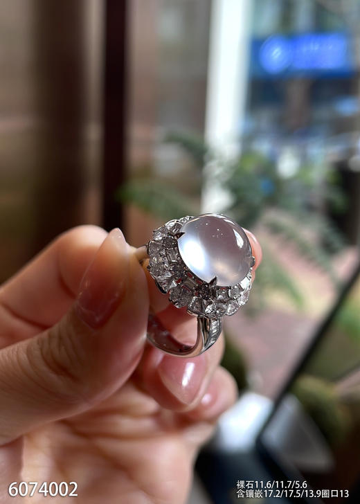 6074002，蛋面戒指。具体价格微信咨询 商品图2
