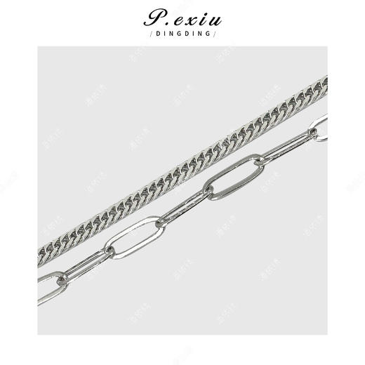 03-2潘依绣丁丁宠粉冷淡风轻奢小众设计感锁骨链项链 CF2512 商品图2