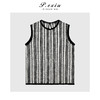 03-2潘依绣丁丁宠粉蕾丝拼接撞色竖条纹无袖背心Q5549 商品缩略图0