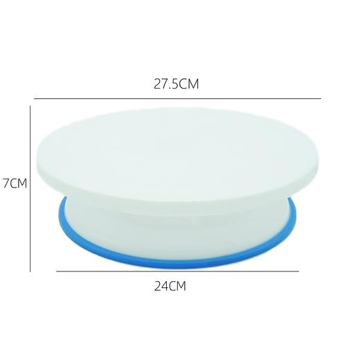 普通塑料转台 白色/粉色/绿色可选 旋转裱花台转盘 烘焙工具 商品图4