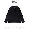 SDSA男装2026新款高贵轻奢简约时尚半开抽绳领针织衫百搭慵懒风 商品缩略图0