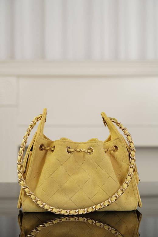 香奈儿 26c系列 25bag mini麂皮 黄色 商品图2