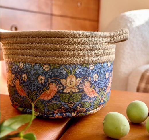 MorrisArt草莓小偷精致绵绳收纳筐 软糯绵绳精致耐用 百搭高级感 家中收纳刚需！  商品图4