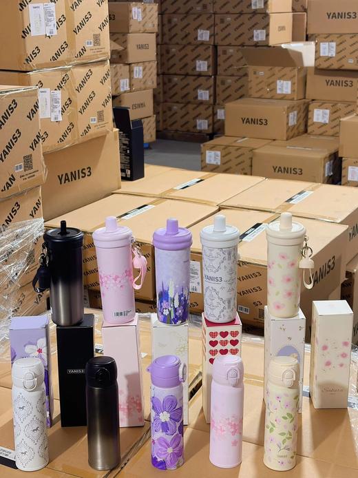 三八女神节福利！无补❗️YANIS3双环提手600ml/弹跳双饮500ml保温杯 26G0303 商品图8