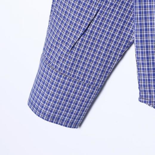 SDSA男装2026新款高贵轻奢美式复古格子刺绣字母长袖衬衫百搭简约 商品图3