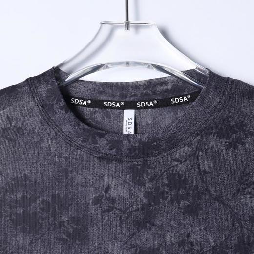 26T115SDSA男装2026新款高贵轻奢时尚撞色花卉图案圆领长袖T恤百搭简约 商品图5