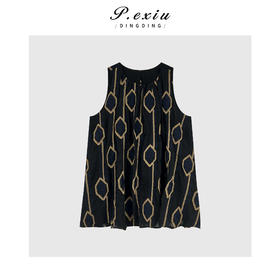 03-2潘依绣丁丁宠粉 法式刺绣款无袖背心Q14892