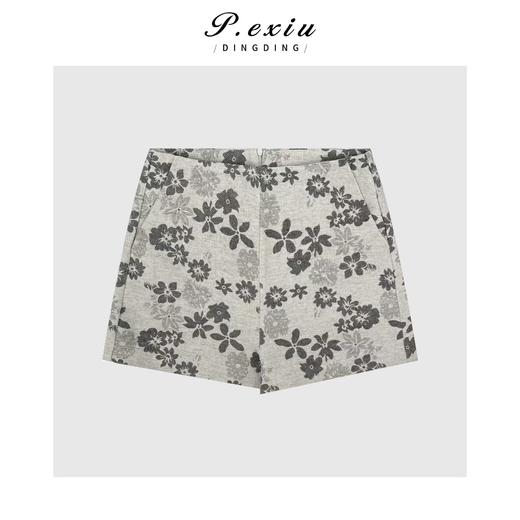 03-2潘依绣丁丁宠粉时髦简约百搭重工提花短裤Q2018 商品图0