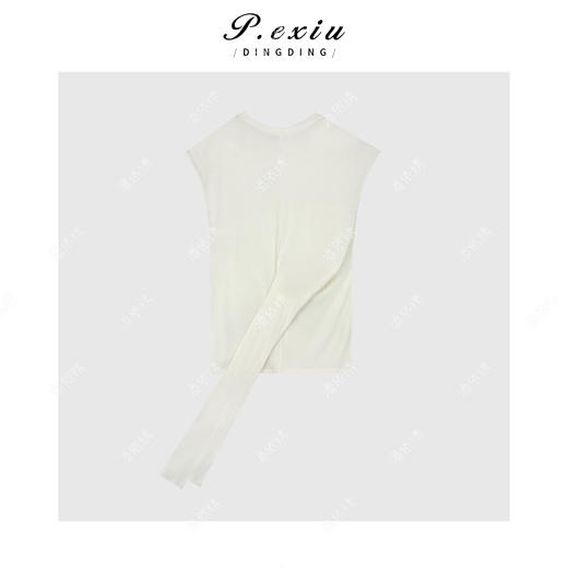 03-2潘依绣丁丁宠粉简约时髦系带圆领长袖上衣Q9541 商品图1