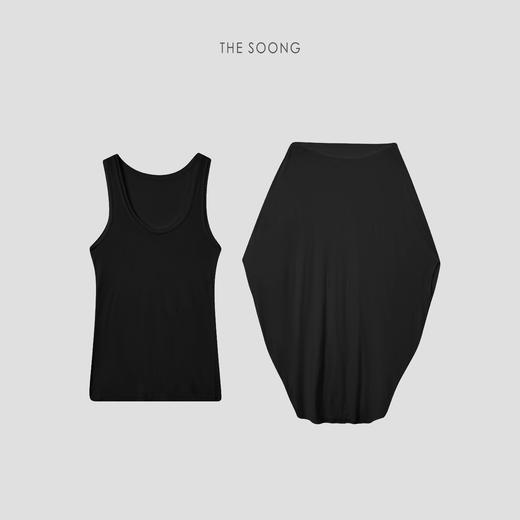 THESOONG|"呼吸肤感"高捻纯棉真两件手工立裁松弛T恤上衣HWTX8654 商品图6