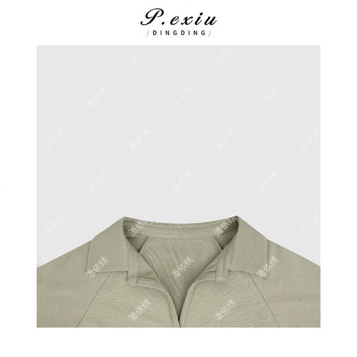 03-2潘依绣丁丁宠粉简约百搭气质POLO领短袖T恤Q6944 商品图2