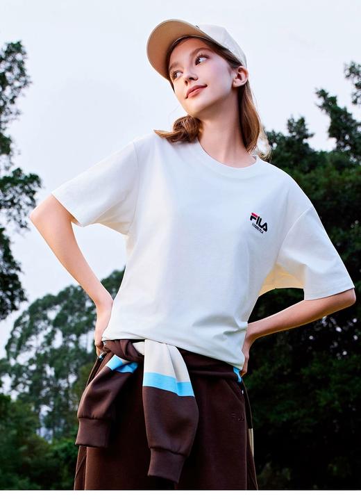 一包三件装！夏季超值福利来啦！FILA斐乐情侣短袖T恤2026夏季新款凉感透气经典防晒半袖上衣 商品图8