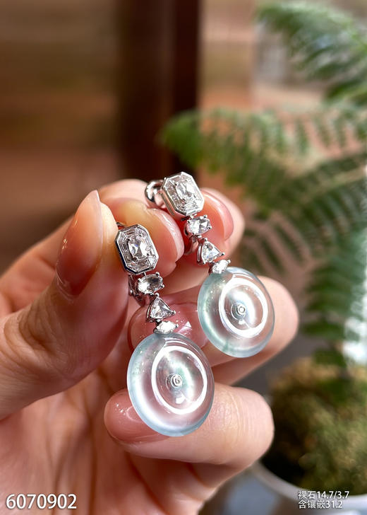6070902，平安扣耳坠。具体价格微信咨询 商品图1
