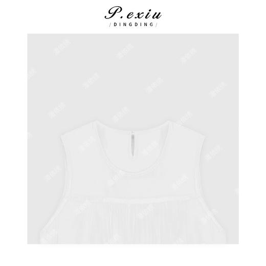 03-2潘依绣丁丁宠粉100%棉重工气质无袖蛋糕连衣裙 GH054 商品图2