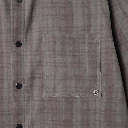 SDSA男装2026新款高贵轻奢美式复古衬衫夹克外套百搭宽松格纹上衣 商品图2