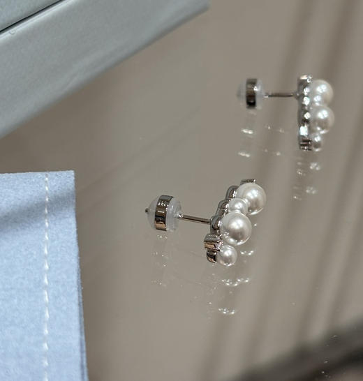 原单HEFANG何方珠宝白月光纯银通体耳钉 商品图10