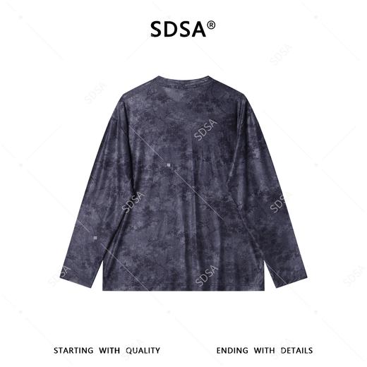 26T115SDSA男装2026新款高贵轻奢时尚撞色花卉图案圆领长袖T恤百搭简约 商品图4