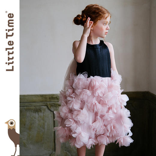 高级定制手工花朵儿童礼服女童公主纱裙蓬蓬裙演出服 商品图4