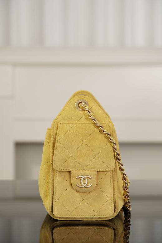 香奈儿 26c系列 25bag mini麂皮 黄色 商品图6