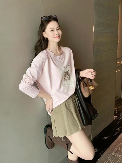 美洋同款萌萌哒温柔超显白萌喵喵纯棉T 商品图14