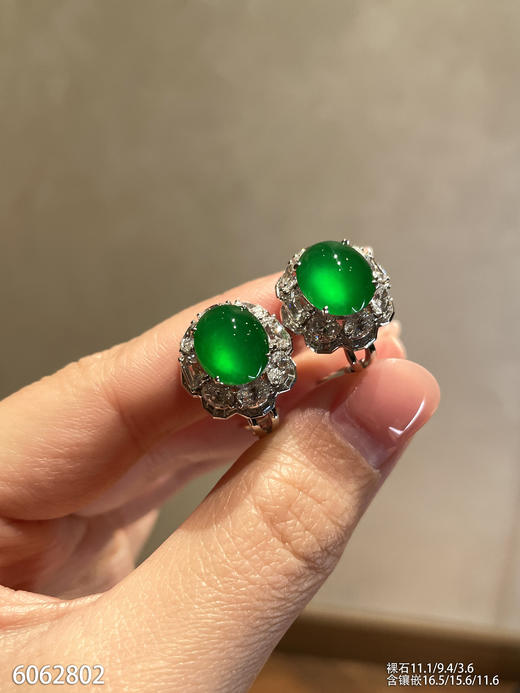 6062802，蛋面耳钉。具体价格微信咨询 商品图2