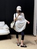 THESOONG|"呼吸肤感"高捻纯棉真两件手工立裁松弛T恤上衣HWTX8654 商品缩略图3