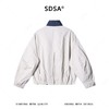 SDSA男装2026新款高贵轻奢美式简约撞色拼接立领夹克外套百搭宽松 商品缩略图4