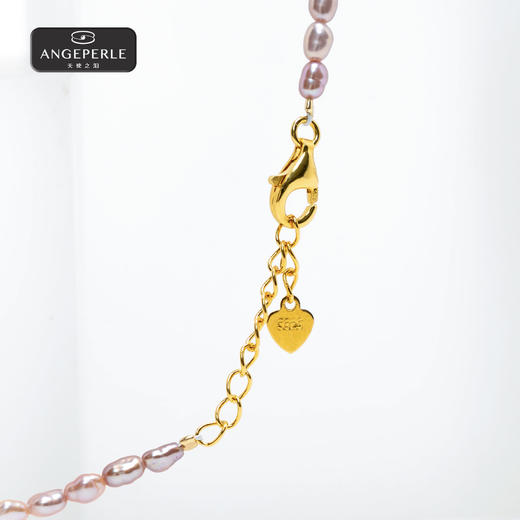 天使之泪 18K金钻石扣头淡水珍珠爱迪生项链吊坠两件套 TSGY192 商品图5