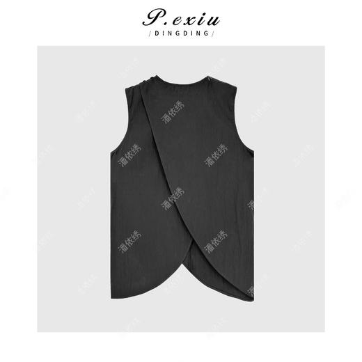 03-2潘依绣丁丁宠粉 时髦不规则设计圆领无袖背心Q9572 商品图1
