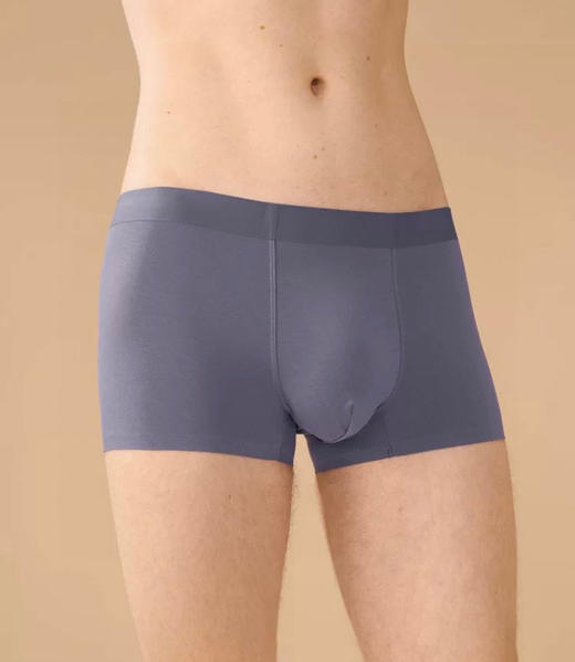 直发 【发三条】纯元，曼//芬 兰精莫代尔 男士平角裤 商品图3