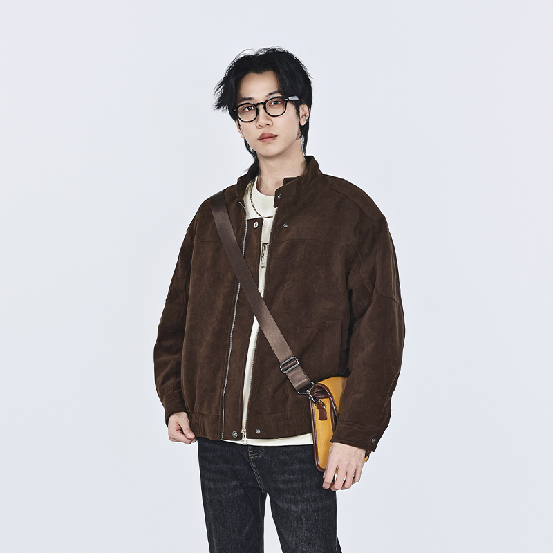 【新品上新】HX 冬季立领茄克衫宽松版型手感舒适S105544119102