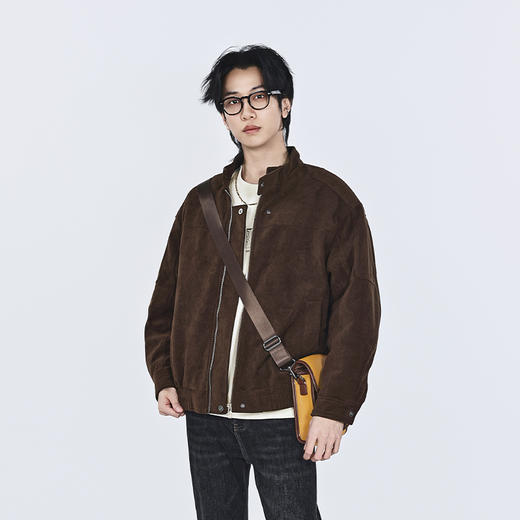 【新品上新】HX 冬季立领茄克衫宽松版型手感舒适S105544119102 商品图0